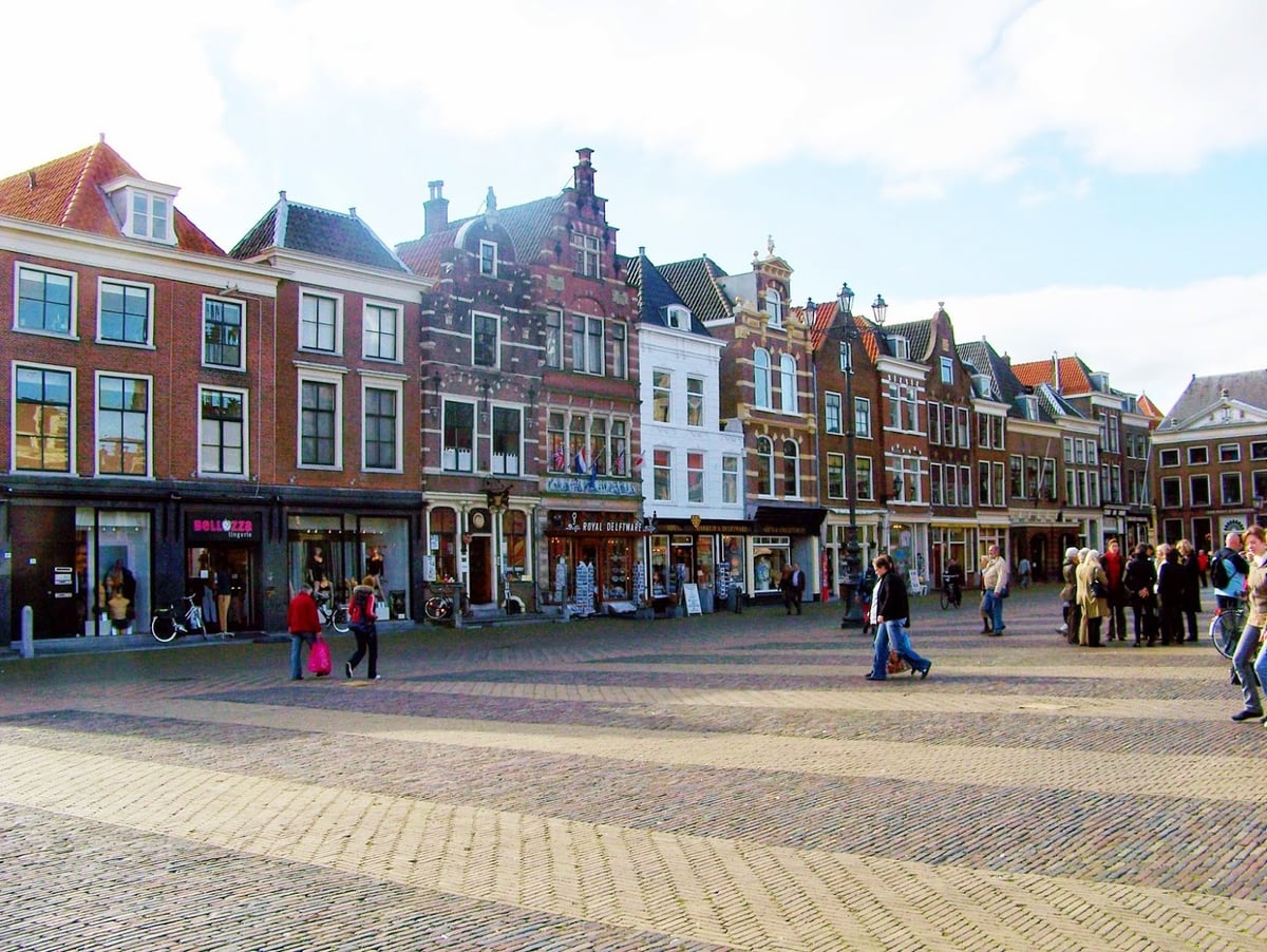 El centro histórico de Delft, la excursión de un día más habitual desde Ámsterdam.