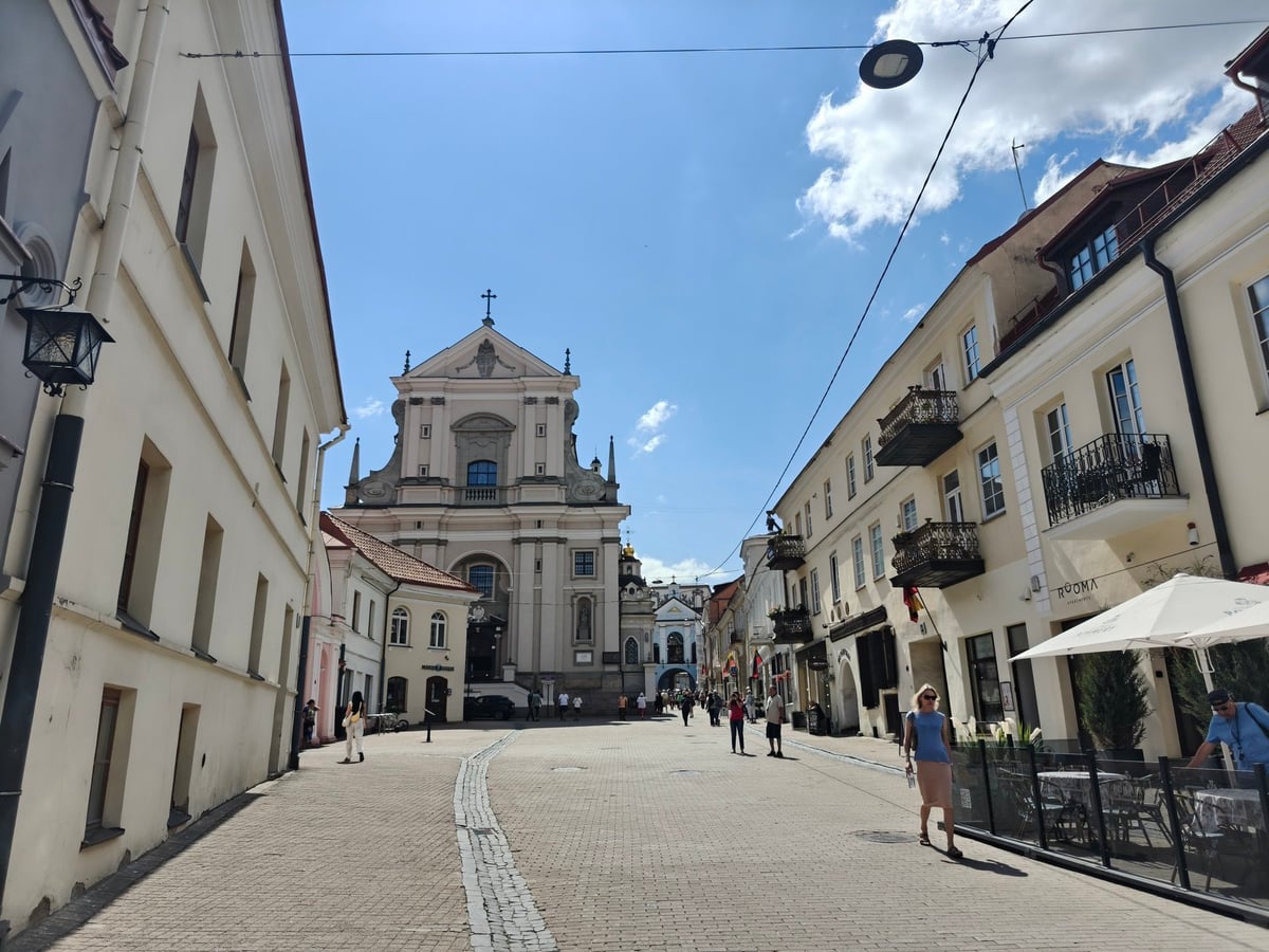 Perspectiva del casco antiguo de Vilna