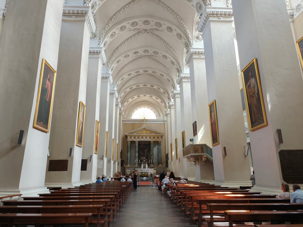 Interior de la catedral de Vilna