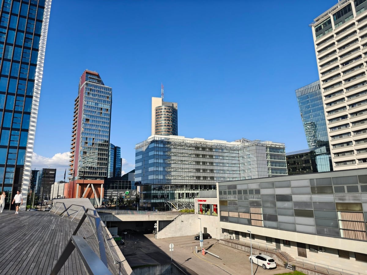 Torres de oficinas del barrio de Šnipiškės, en Vilna