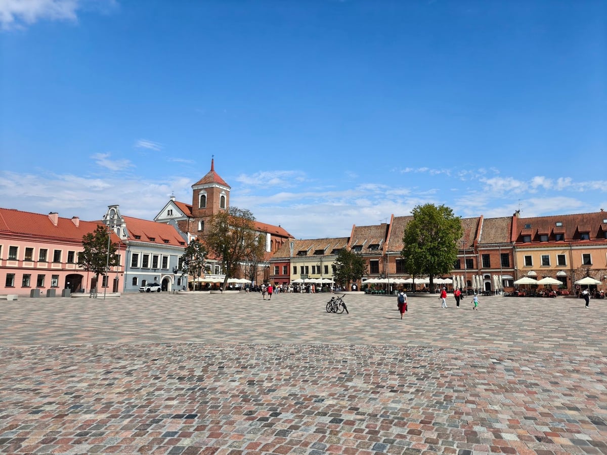 La plaza del Ayuntamiento de Kaunas