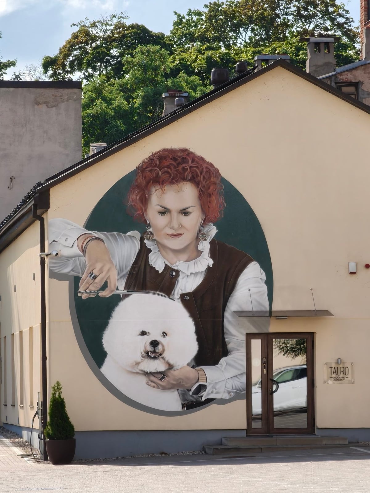 Mural en una fachada de la calle Kęstučio, en Kaunas