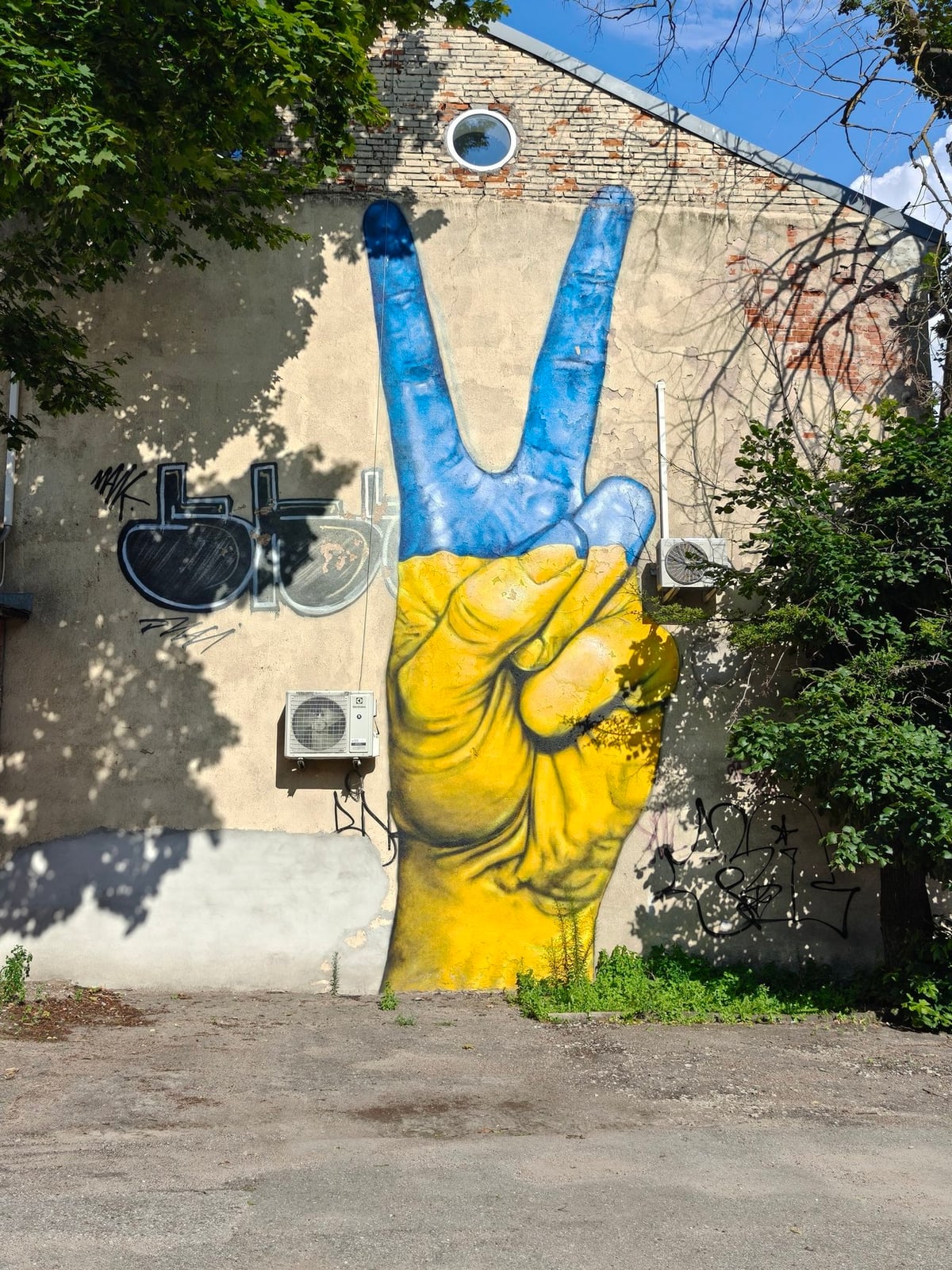 Mural con carga política en las calles de Kaunas
