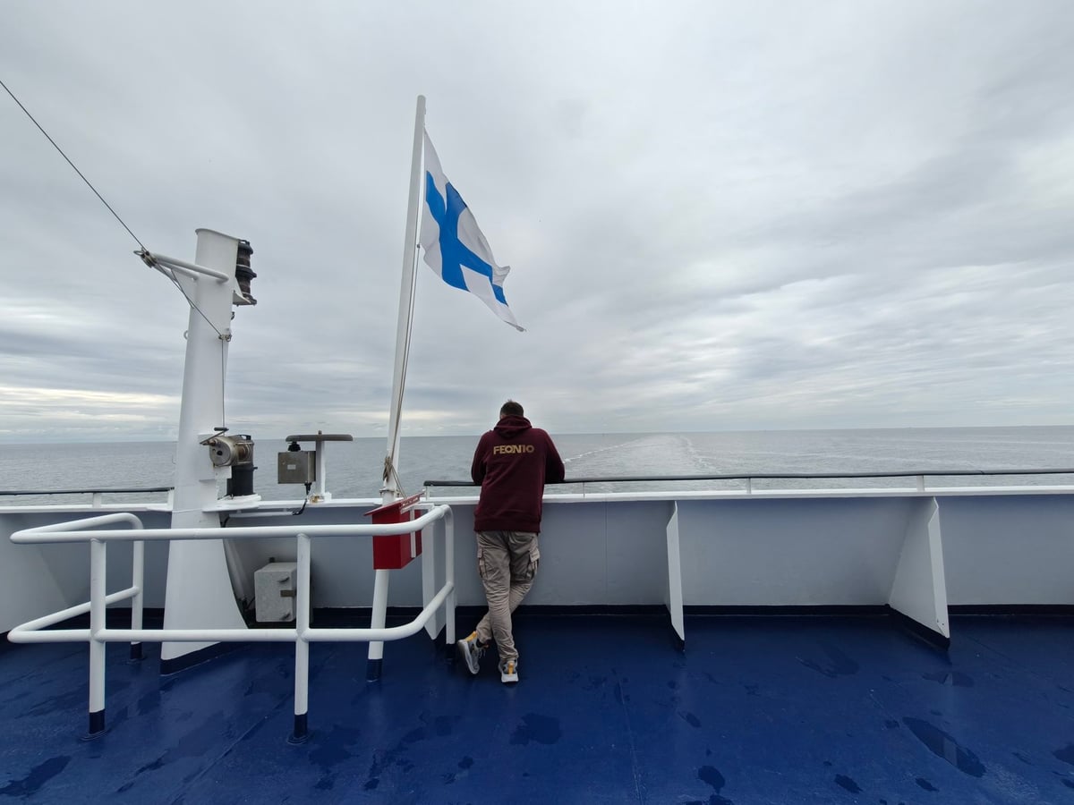 El golfo de Finlandia desde el ferry