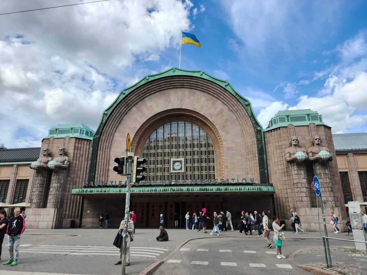 La estación central de tren de Helsinki