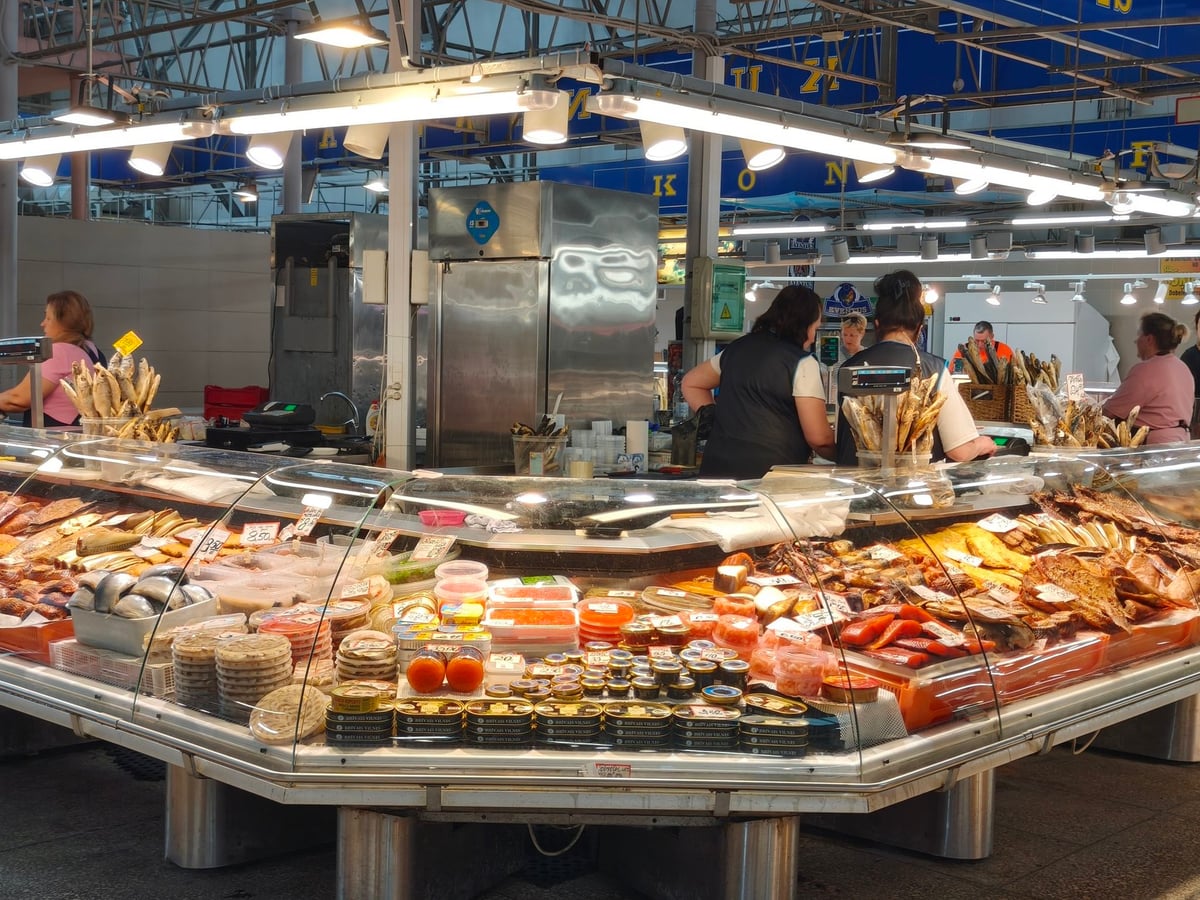 Puestos del mercado central de Riga