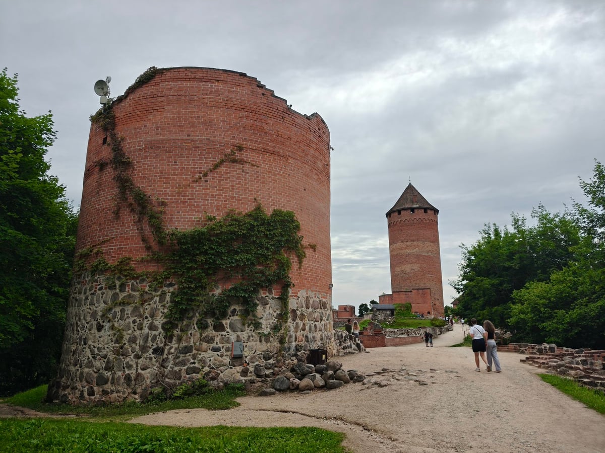 El castillo de Turaida, de ladrillo rojo