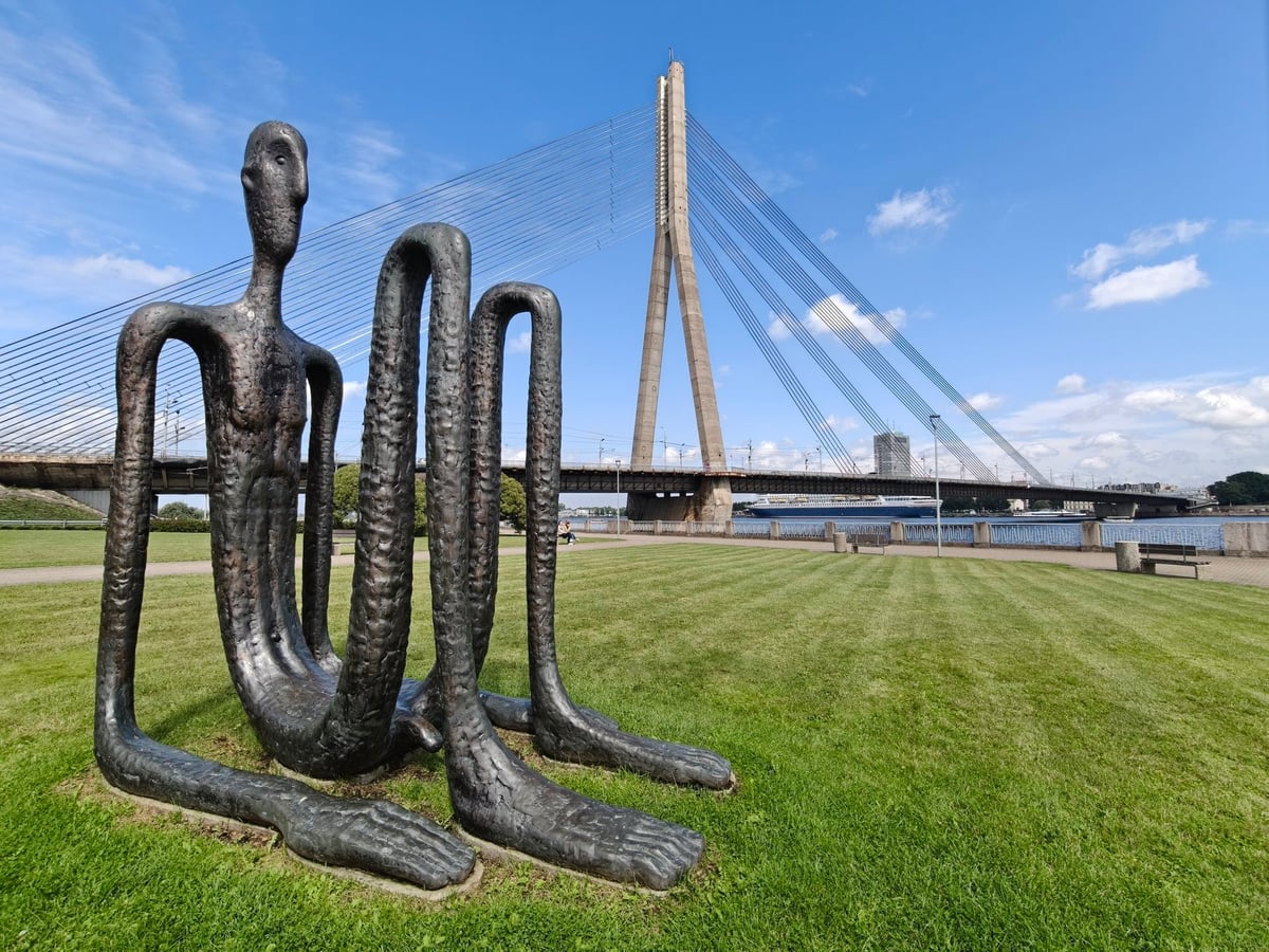 El perfil de Riga desde Ķīpsala