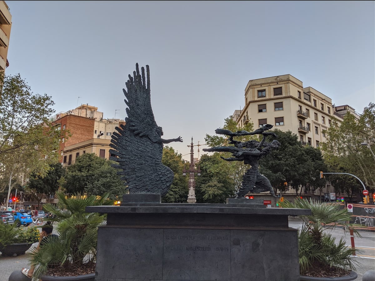 Detalle de una fachada modernista de Barcelona