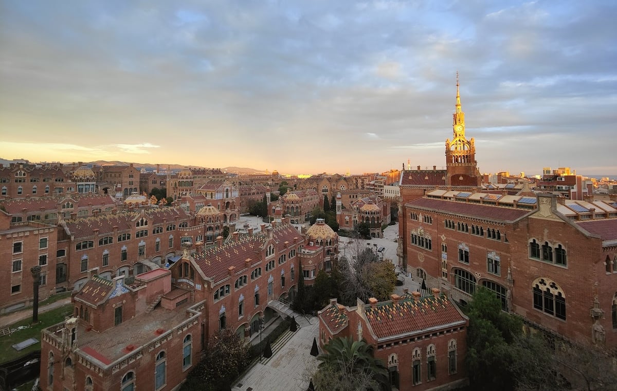 Vista de Barcelona desde las torres de la Sagrada Família