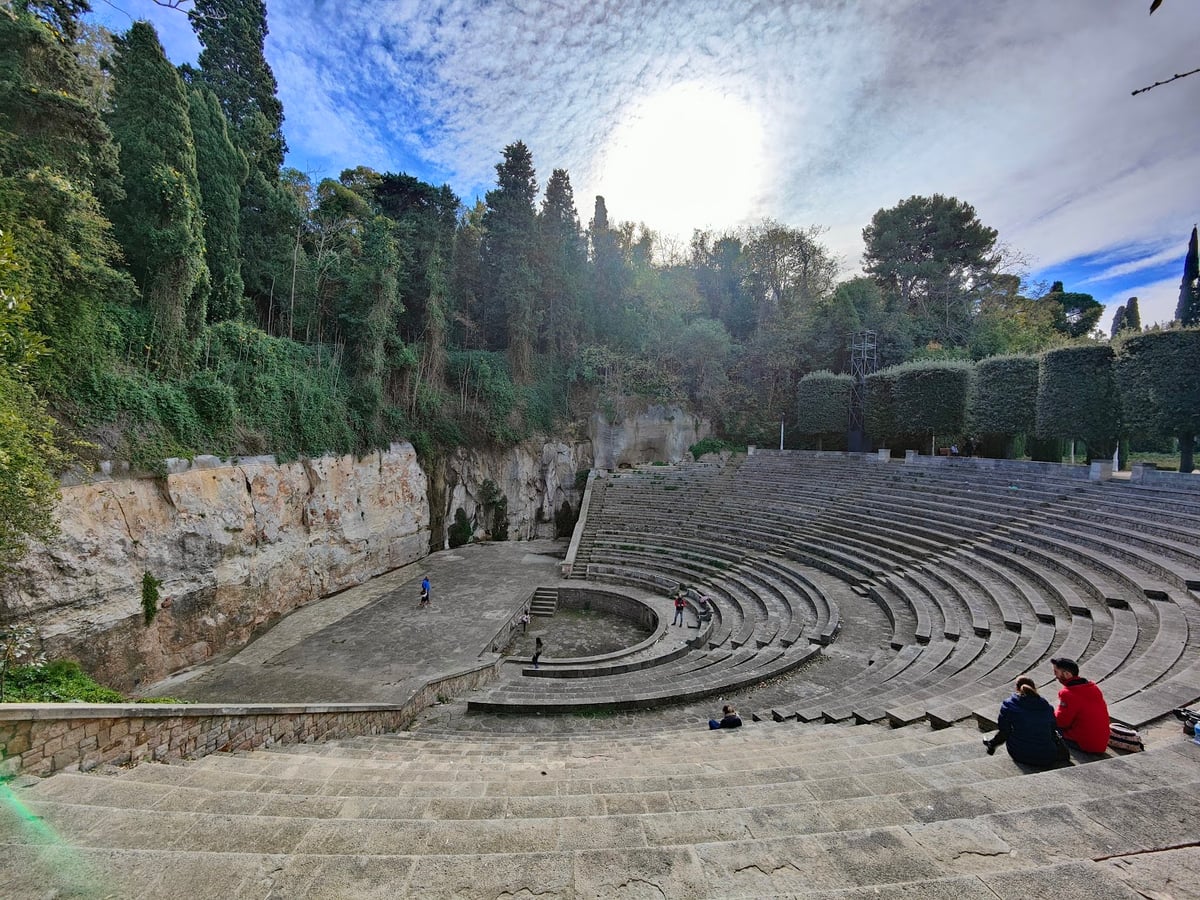 Anfiteatro al aire libre en los jardines de Montjuïc