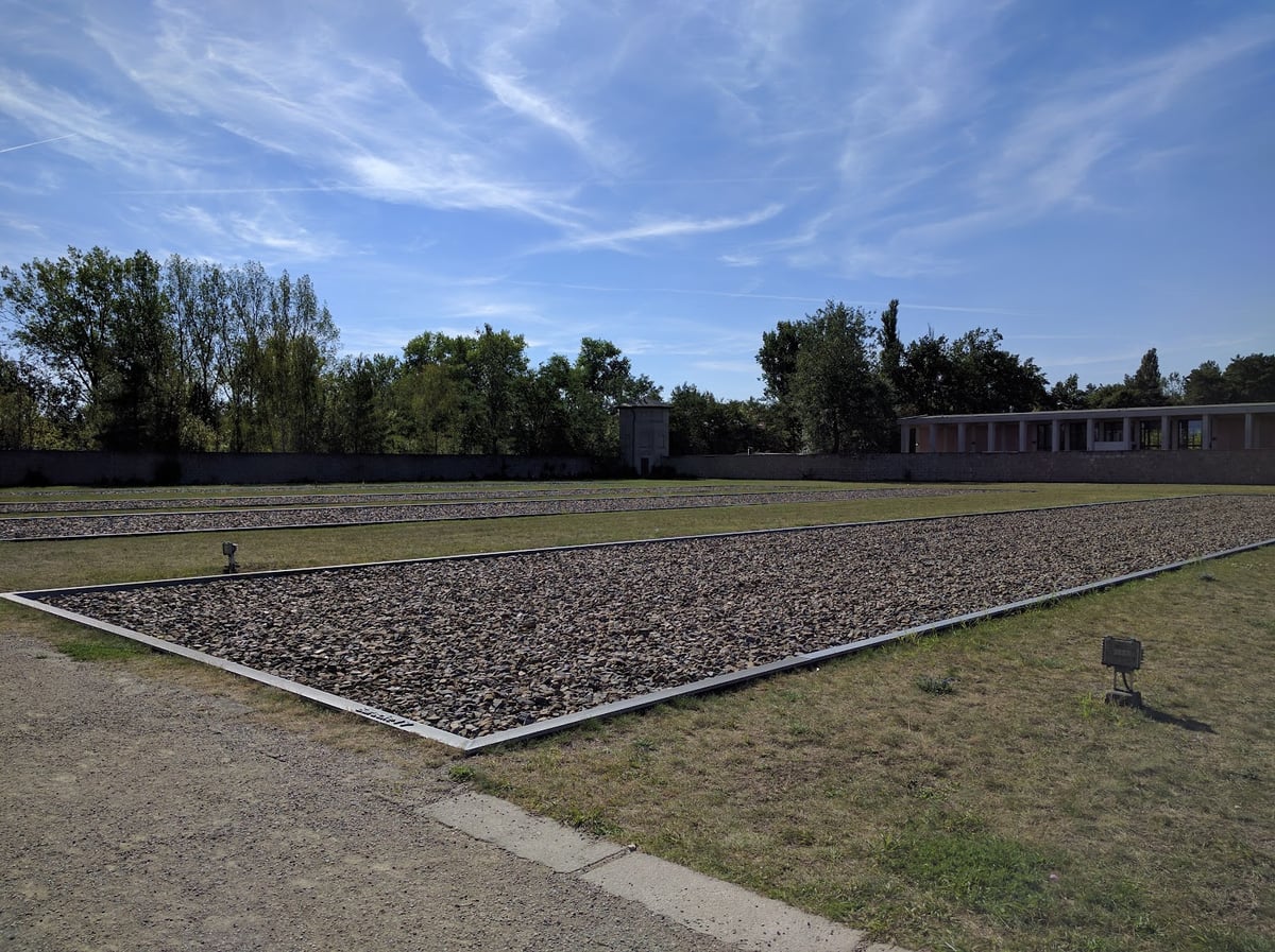 Zona exterior del antiguo campo de concentración de Sachsenhausen