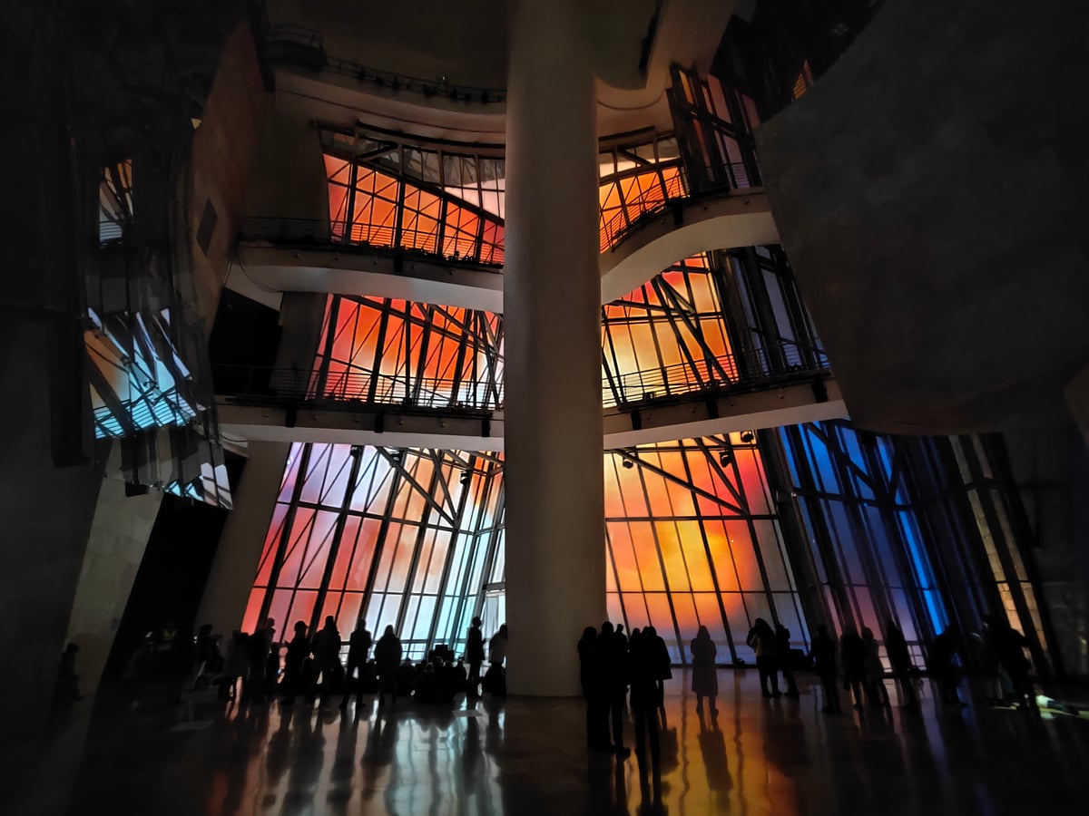 Fotografía durante el evento de Immersions: 25 aniversario Guggenheim Bilbao, al que tuve la oportunidad de asistir.