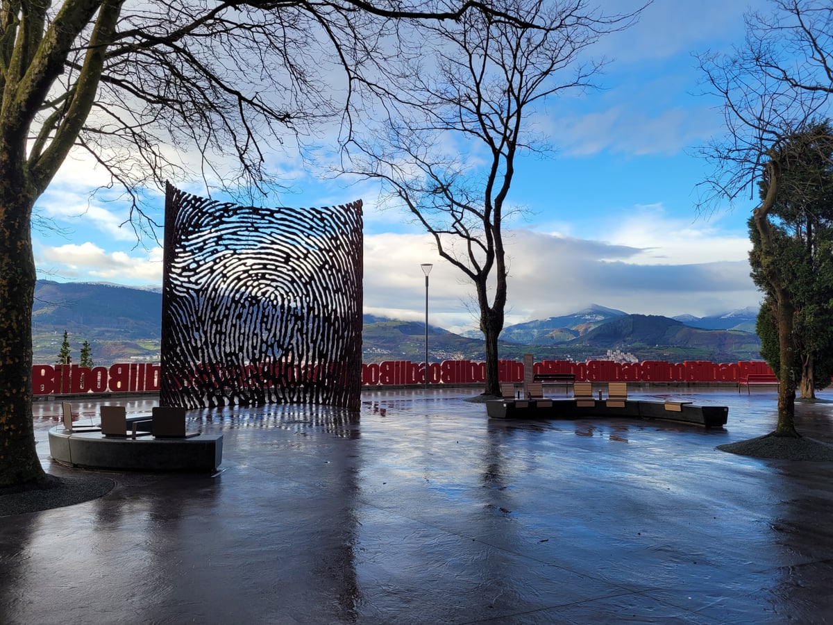 Fotografía panorámica de Monte Artxanda, muy cerca de Bilbao.