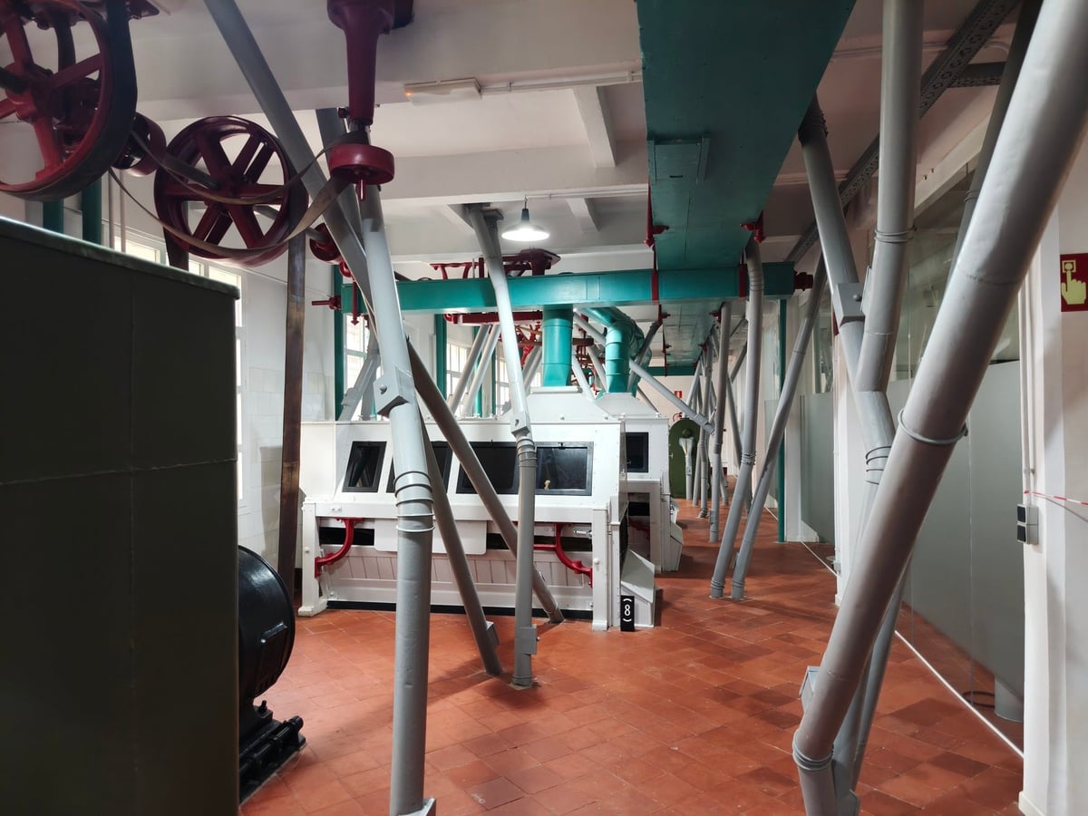 Molinos restaurados de Harino Panadera, donde se trituraba el trigo