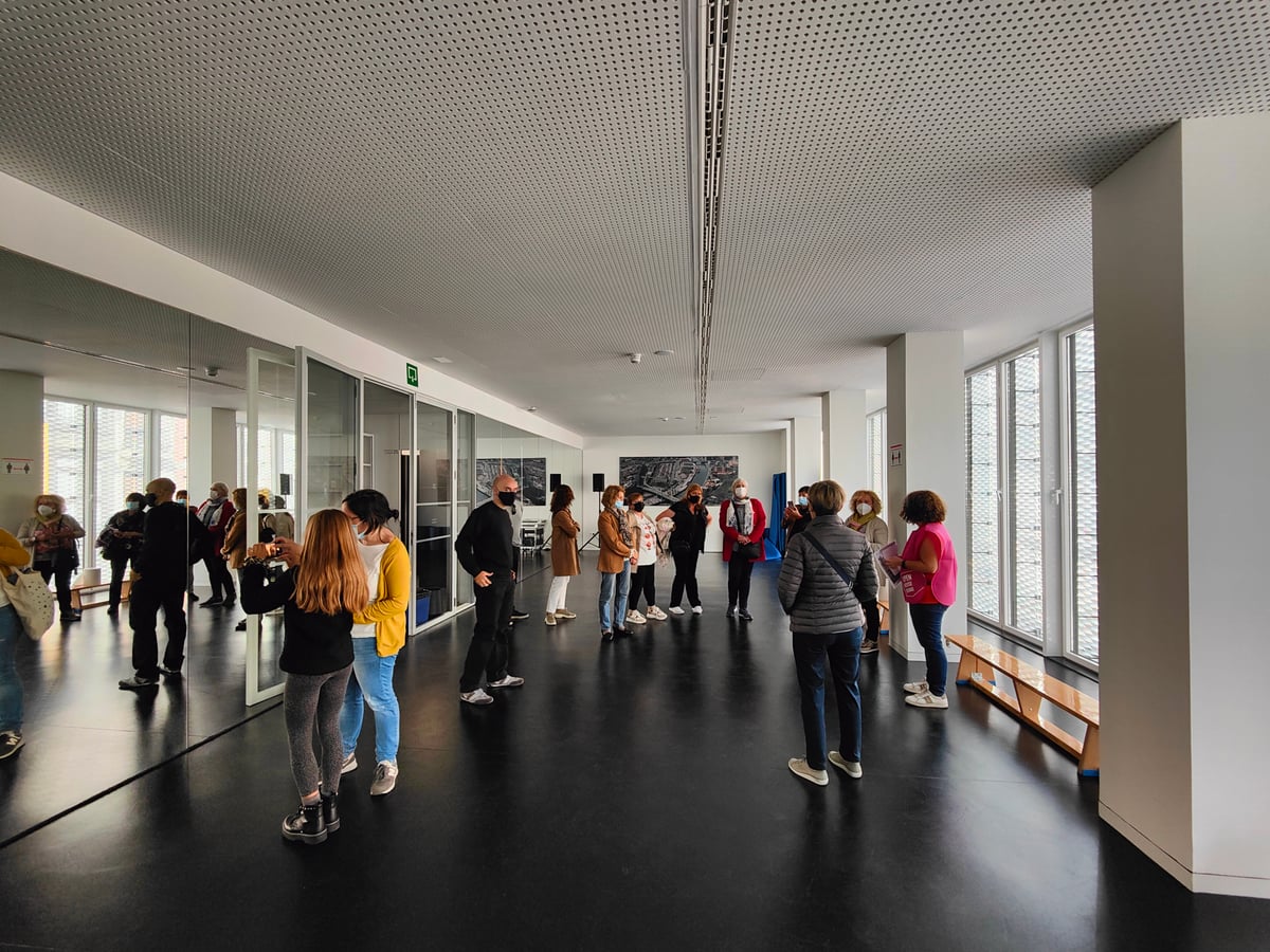 Fotografía durante el evento de Open House Bilbao 2021, al que tuve la oportunidad de asistir.