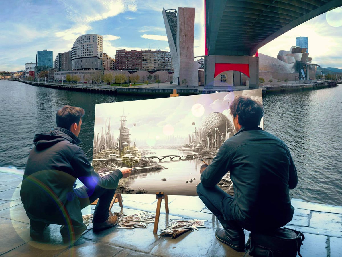 Fotografía durante el evento de Open House Bilbao 2023, al que tuve la oportunidad de asistir.