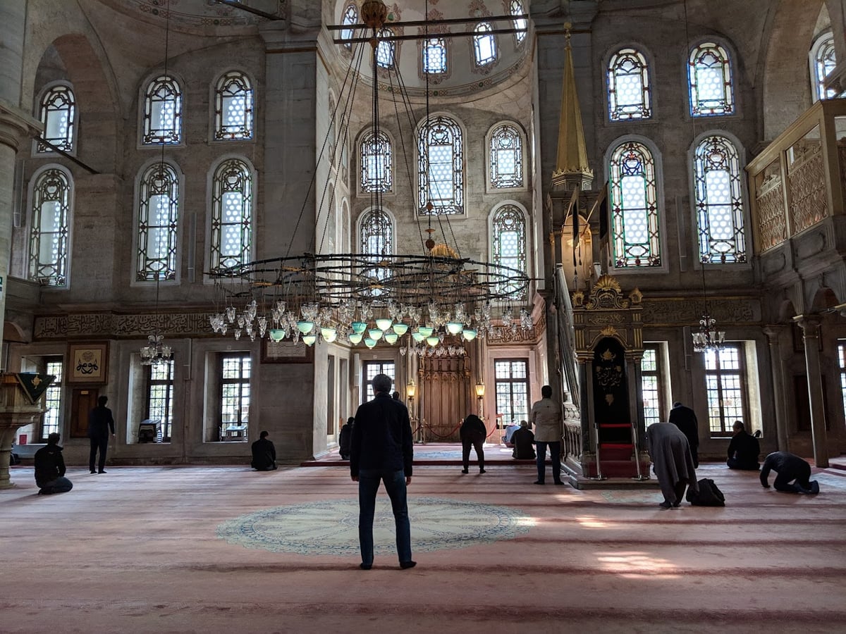Interior de la mezquita azul