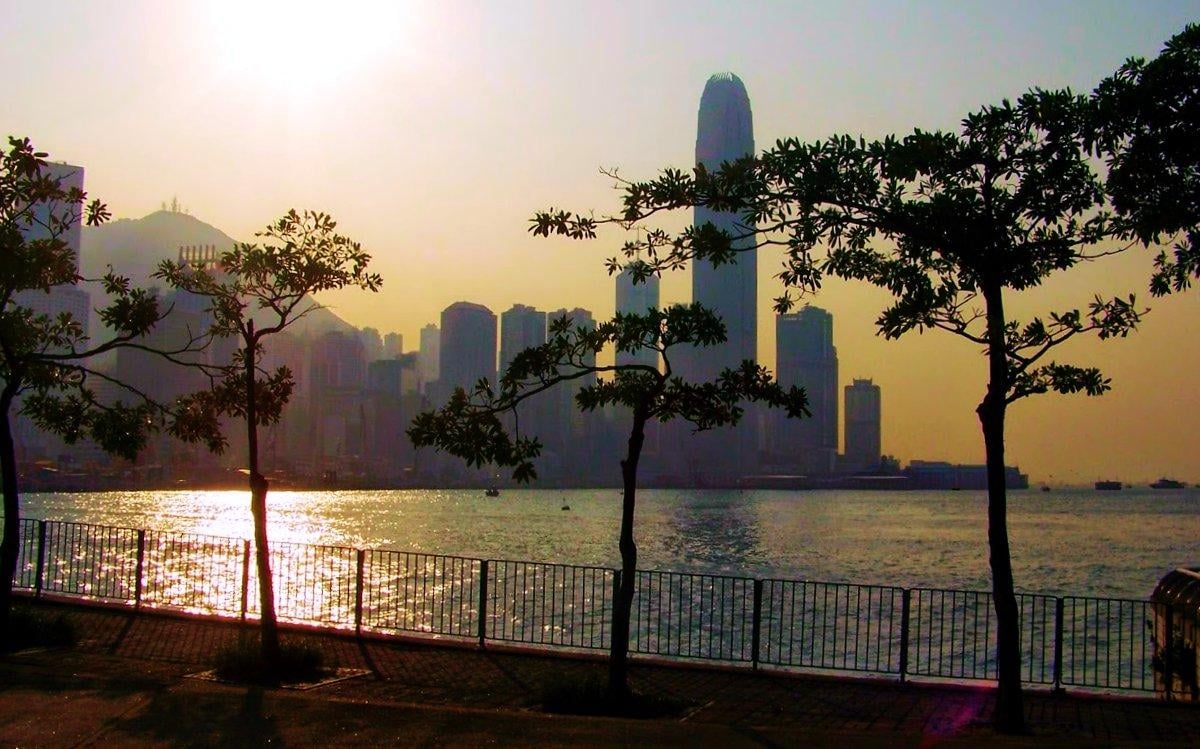 Calle, edificio, paisaje o escena urbana de Hong Kong