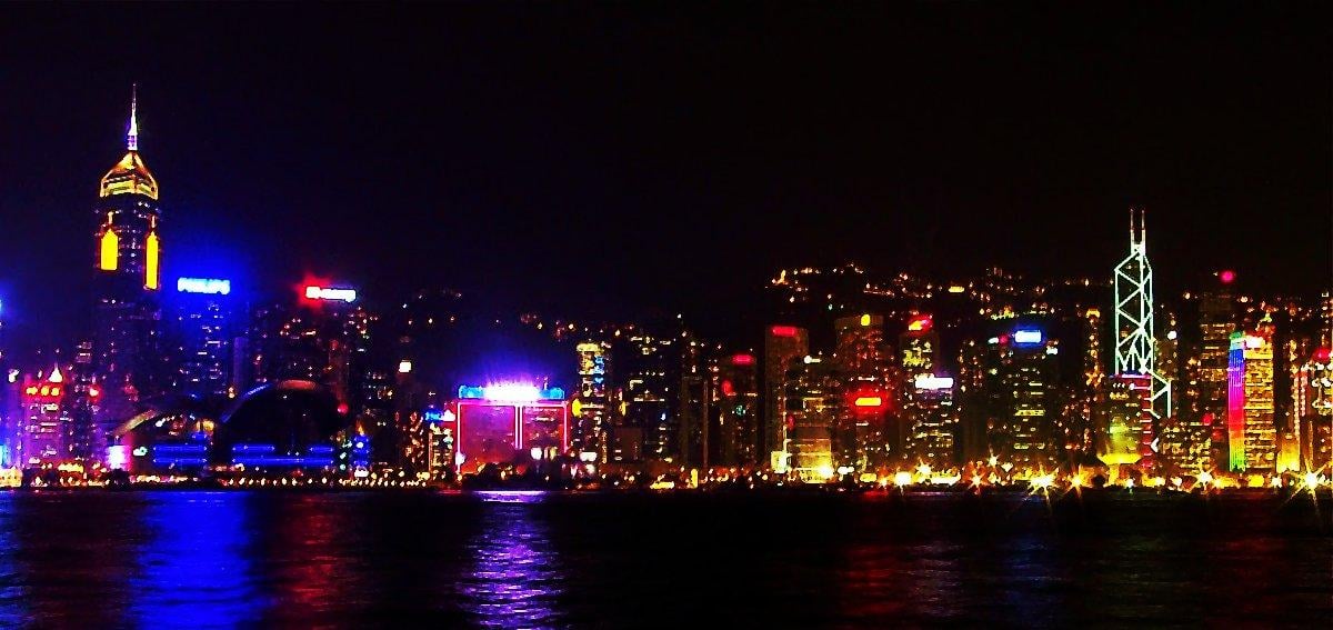 Calle, edificio, paisaje o escena urbana de Hong Kong
