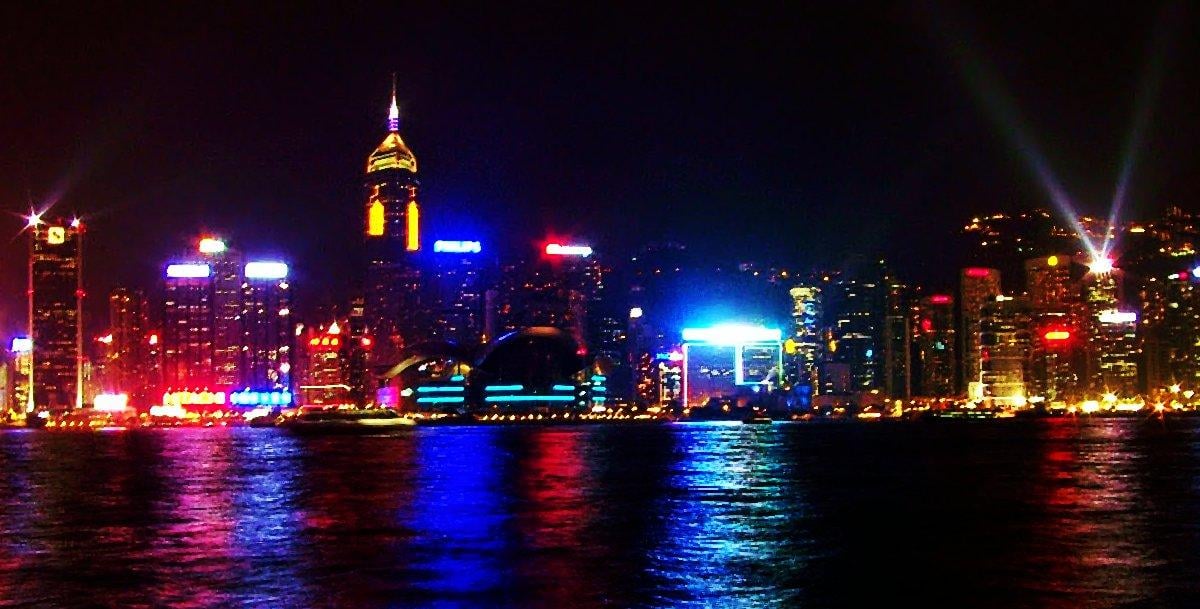 Calle, edificio, paisaje o escena urbana de Hong Kong