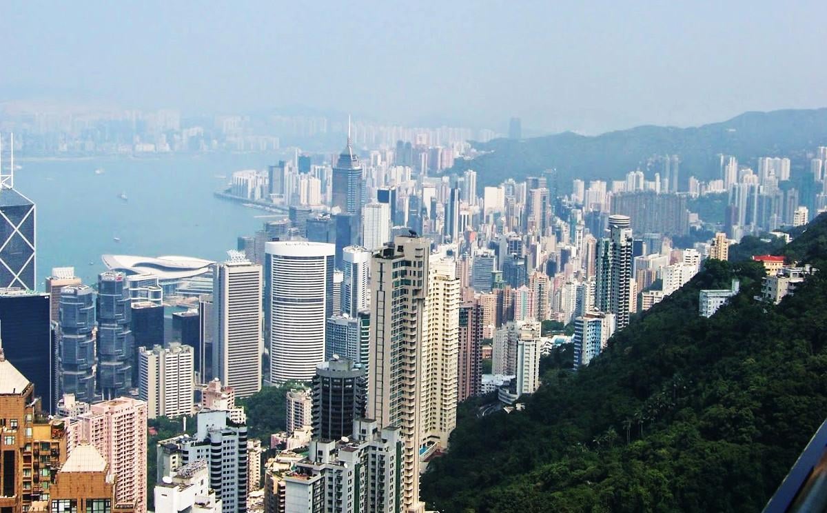 Calle, edificio, paisaje o escena urbana de Hong Kong