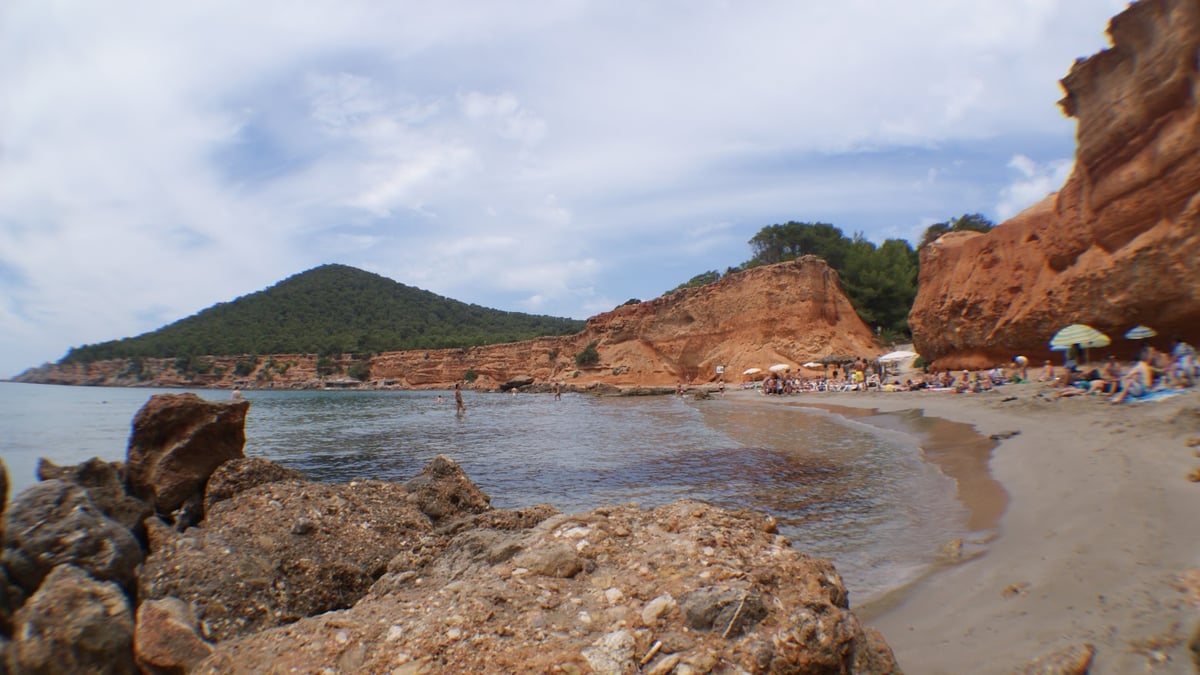 Trama urbana excavada del yacimiento fenicio de Sa Caleta