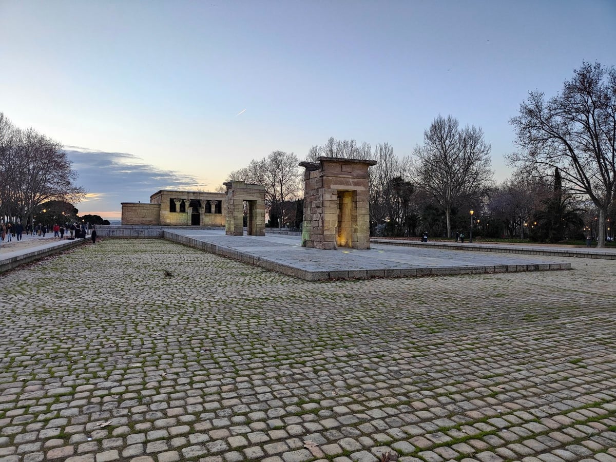 El Templo de Debod en Madrid.