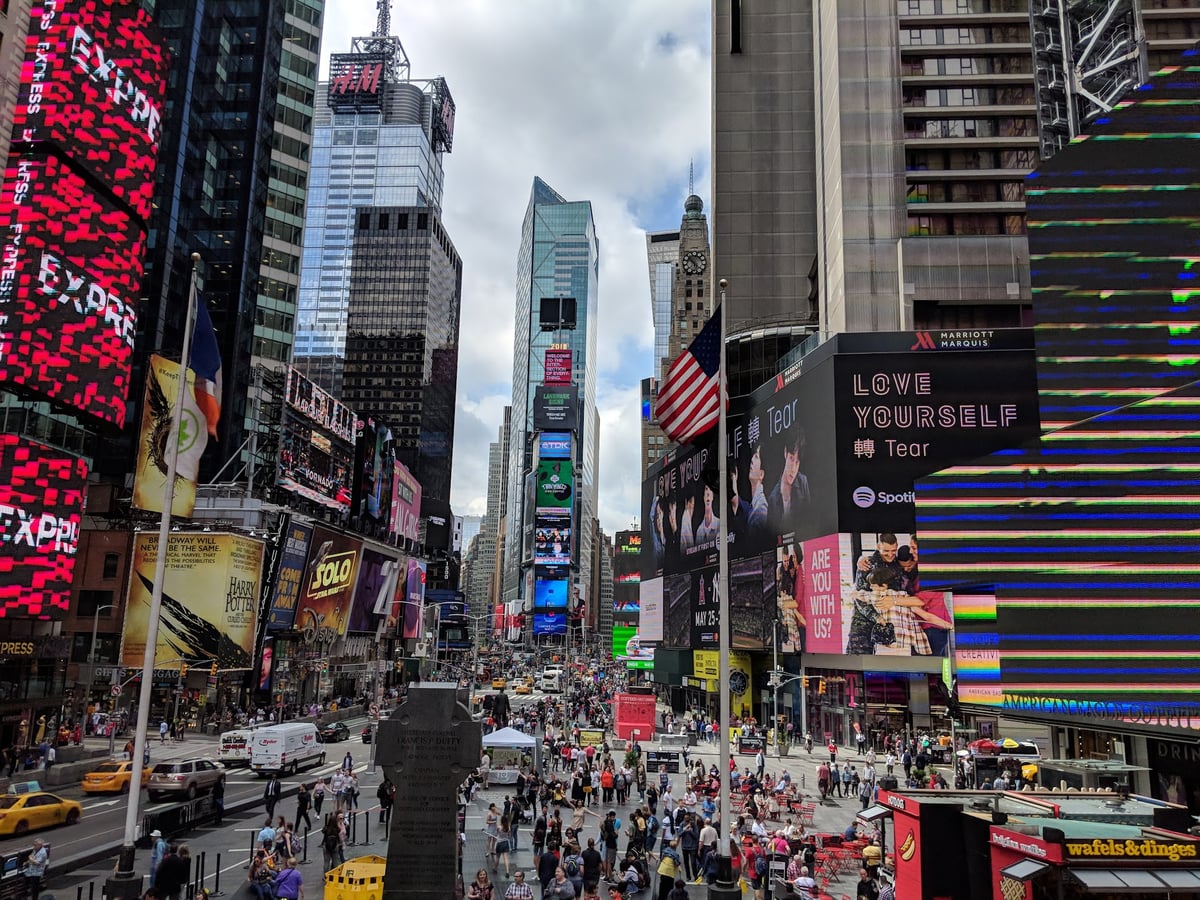 Calle, edificio, monumento o paisaje urbano de Nueva York.