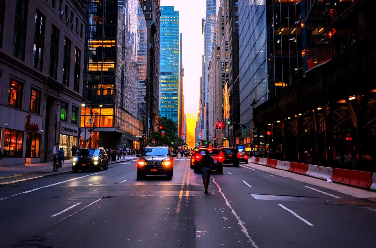 Calle, edificio, monumento o paisaje urbano de Nueva York.