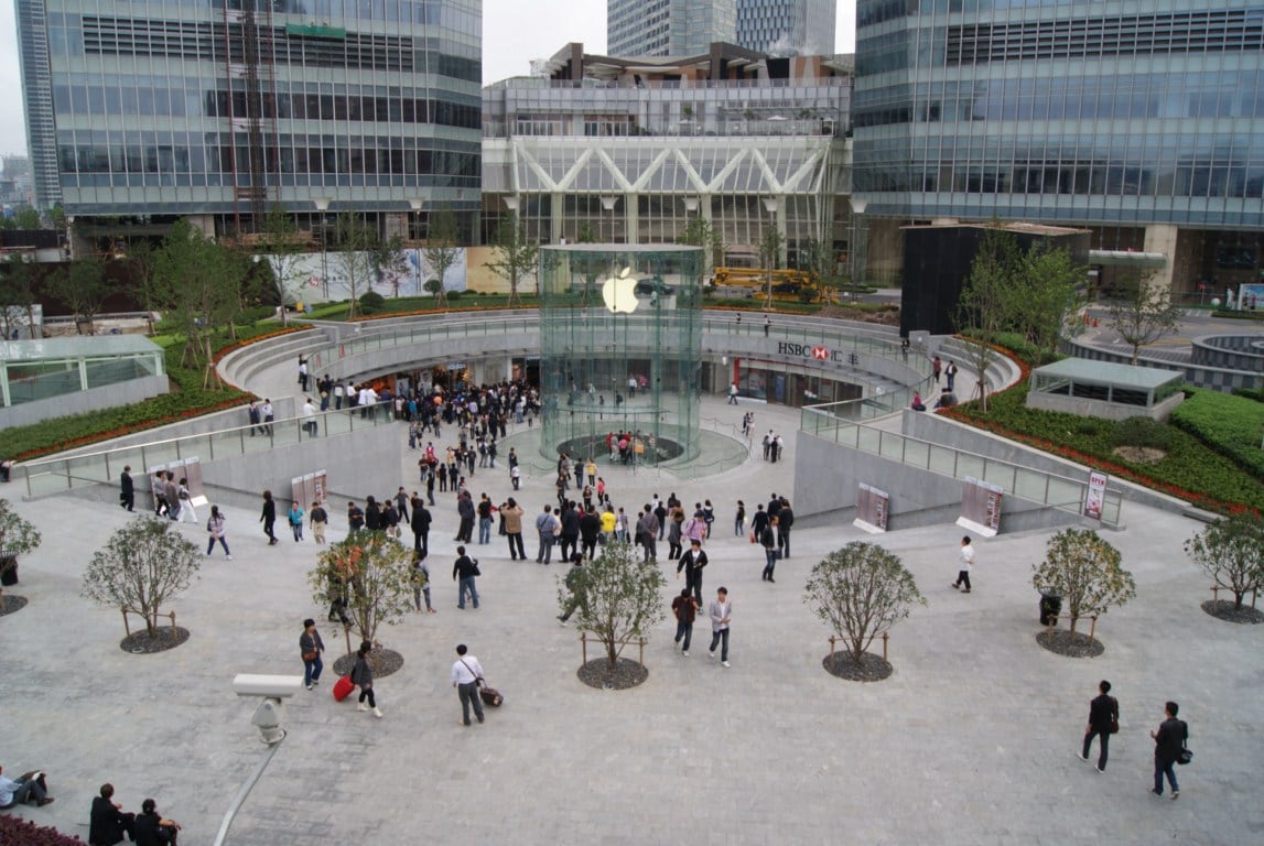 Calle, edificio, monumento o paisaje urbano de Shanghái.