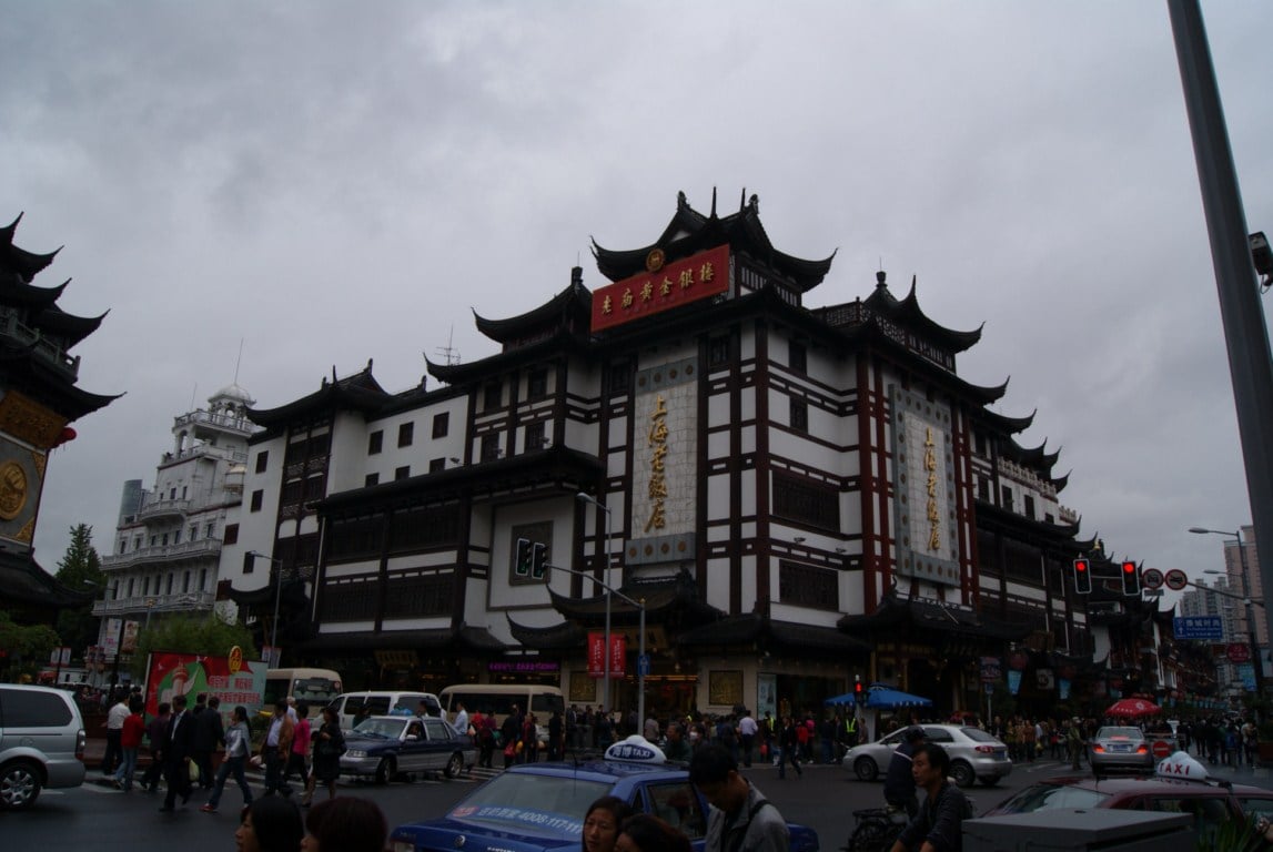 Calle, edificio, monumento o paisaje urbano de Shanghái.