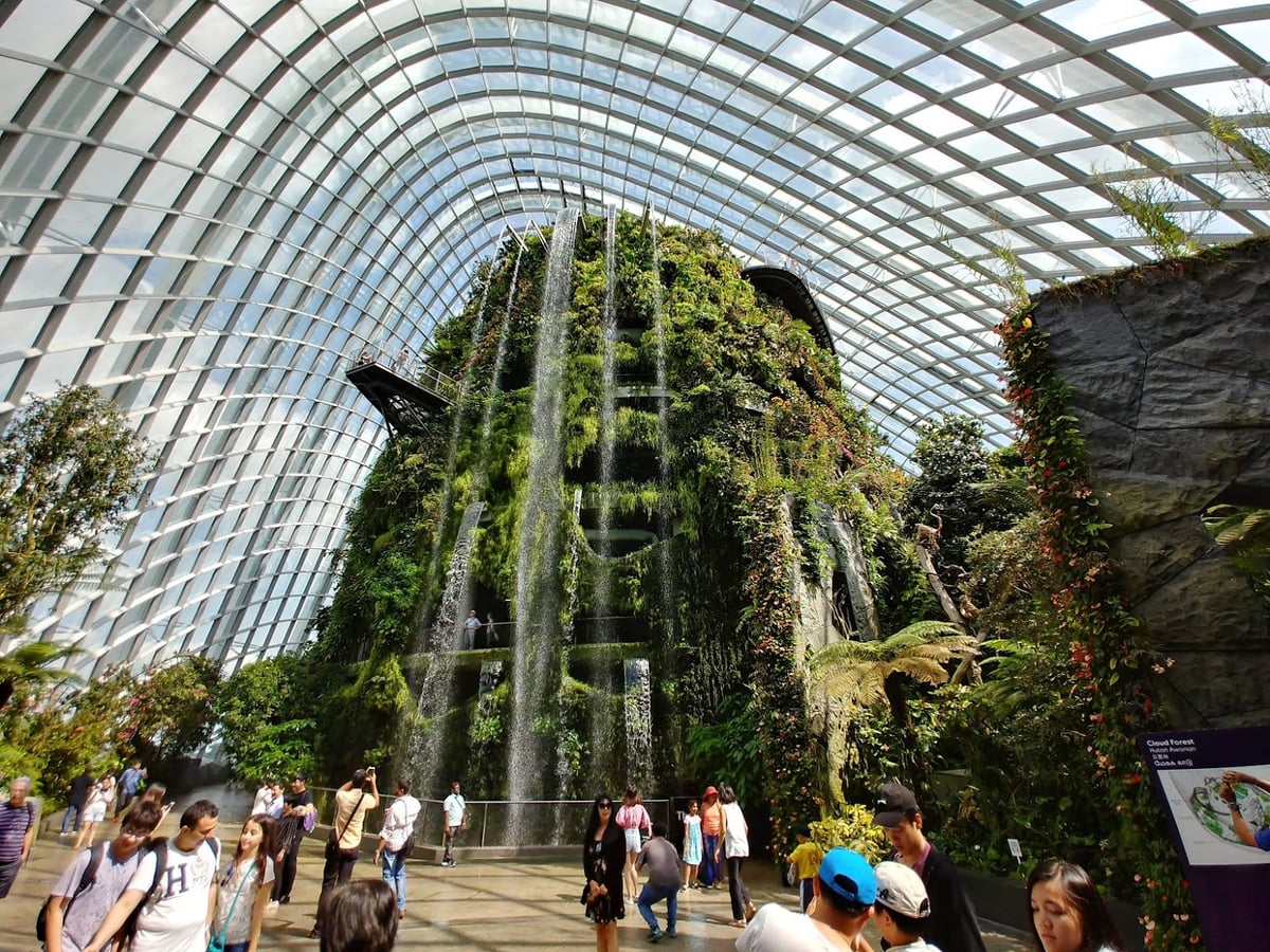 Supertrees y jardines de Gardens by the Bay en Singapur