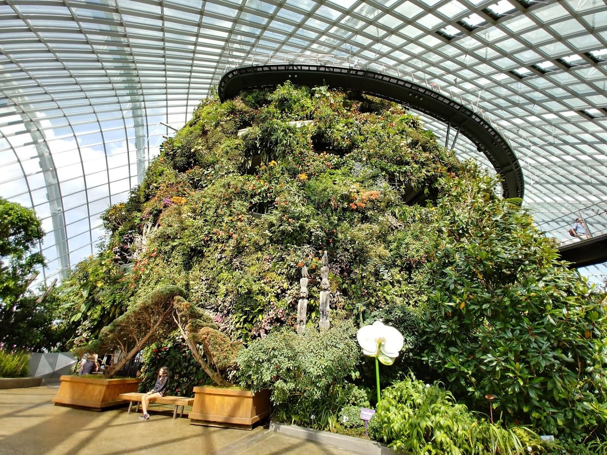 Supertrees y jardines de Gardens by the Bay en Singapur