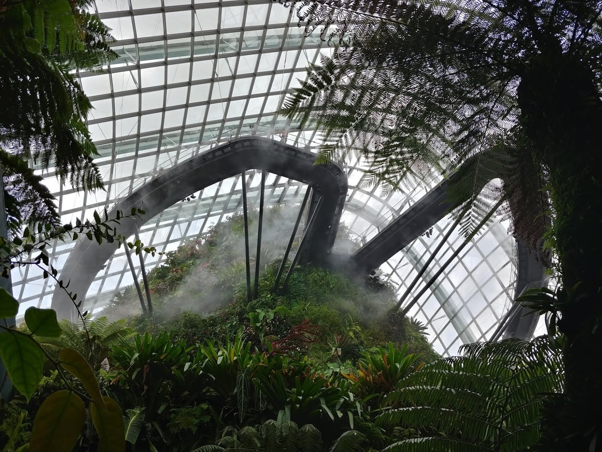 Supertrees y jardines de Gardens by the Bay en Singapur