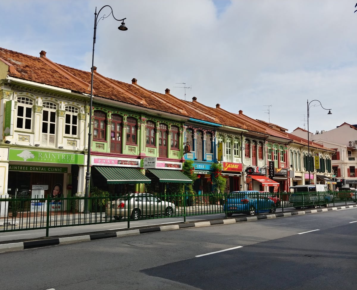 Paisaje urbano y lugares de interés del centro de Singapur