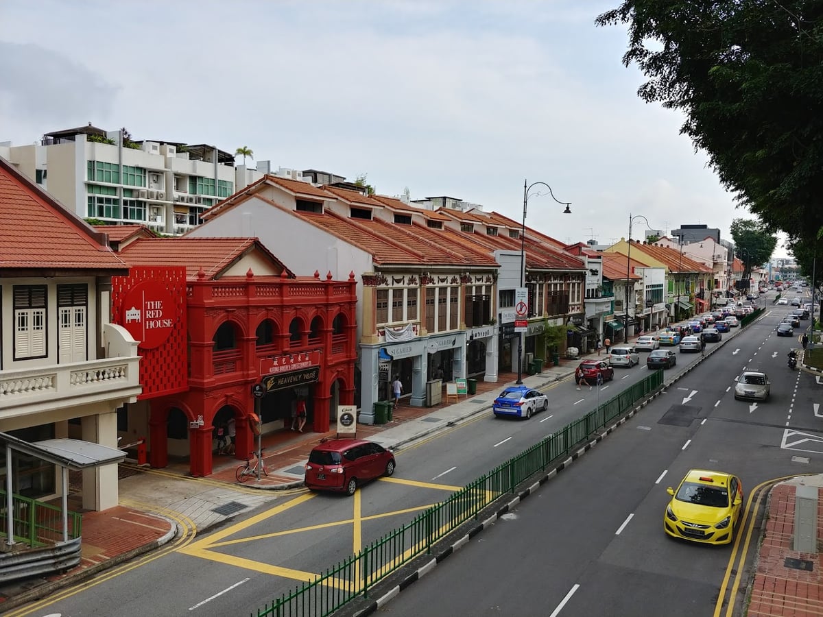 Paisaje urbano y lugares de interés del centro de Singapur