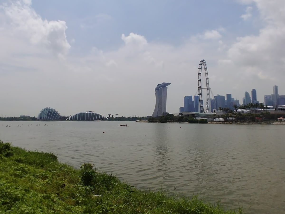 Paisaje urbano y lugares de interés del centro de Singapur