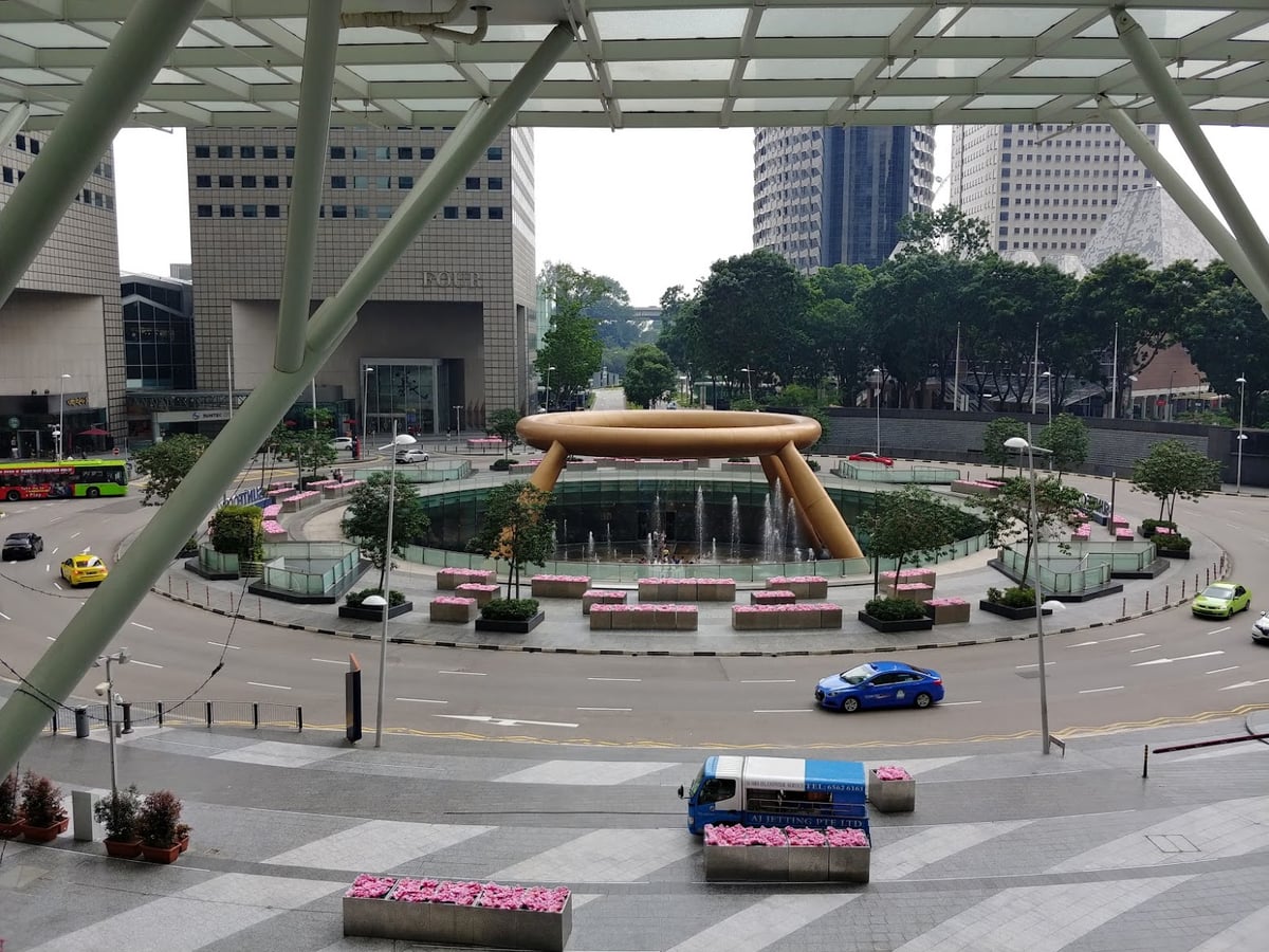 Paisaje urbano y lugares de interés del centro de Singapur