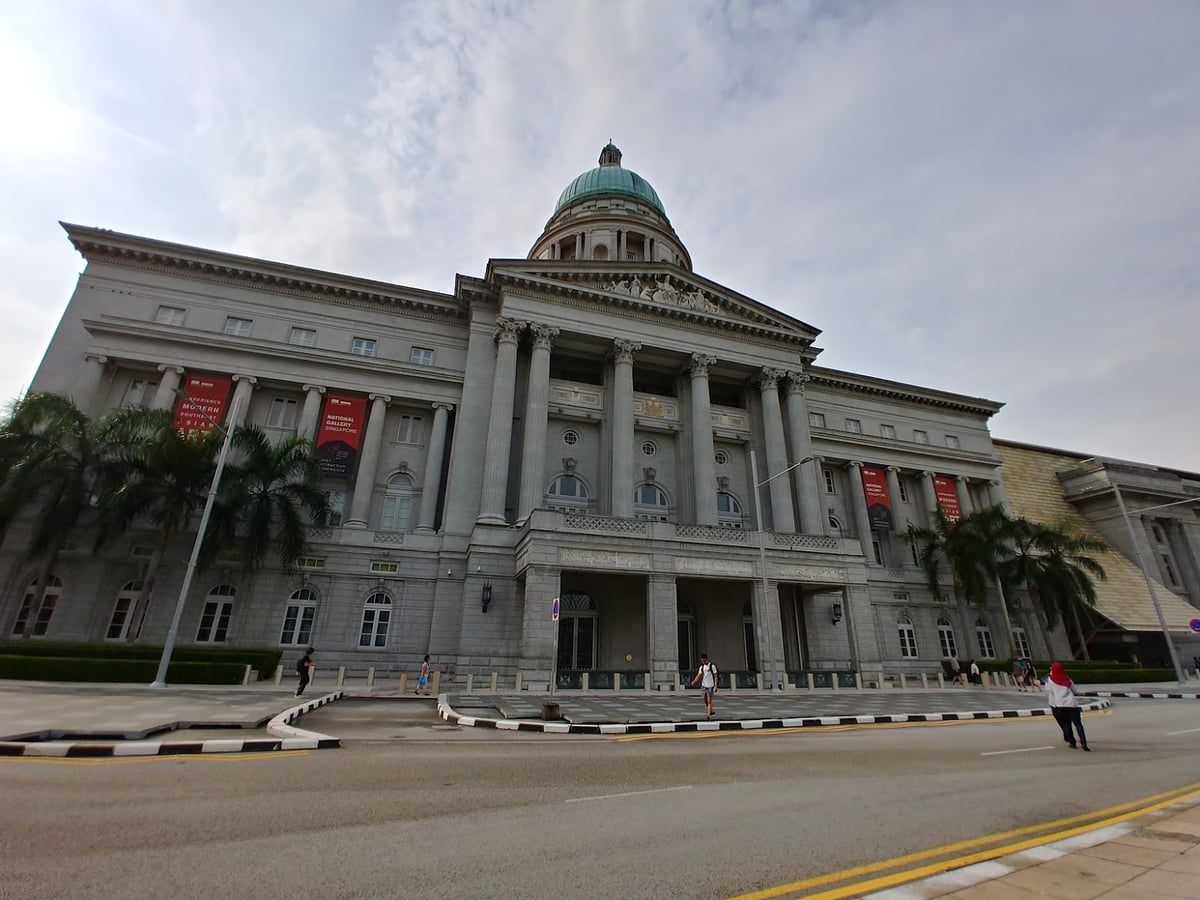 Paisaje urbano y lugares de interés del centro de Singapur