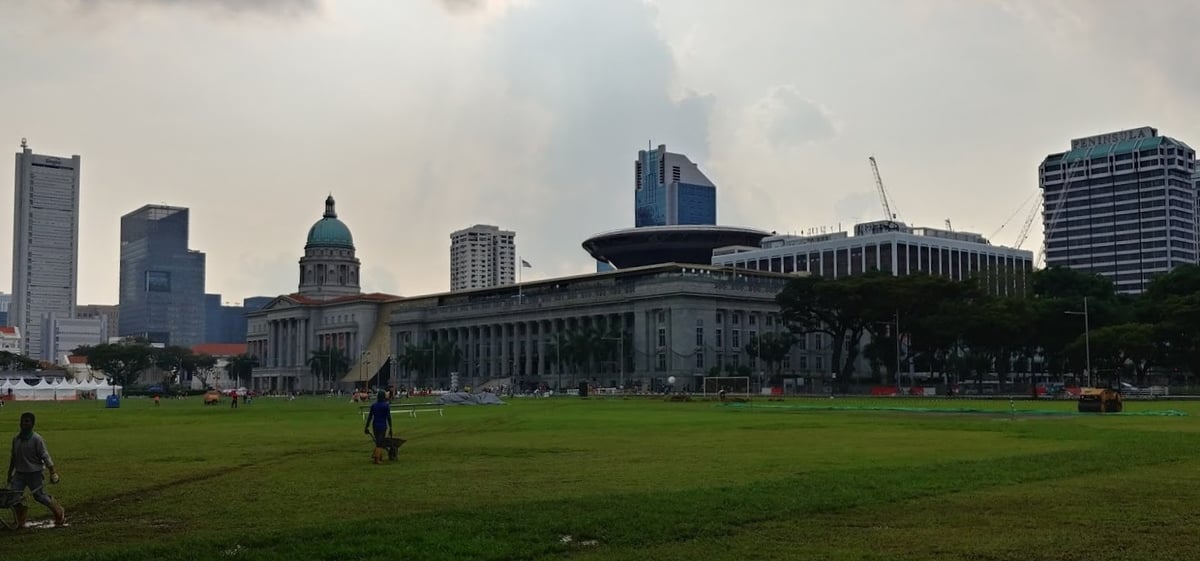 Paisaje urbano y lugares de interés del centro de Singapur