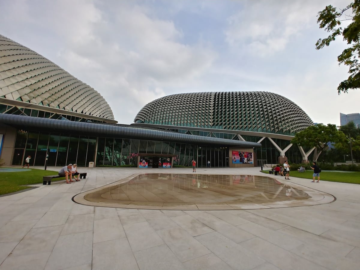 Paisaje urbano y lugares de interés del centro de Singapur