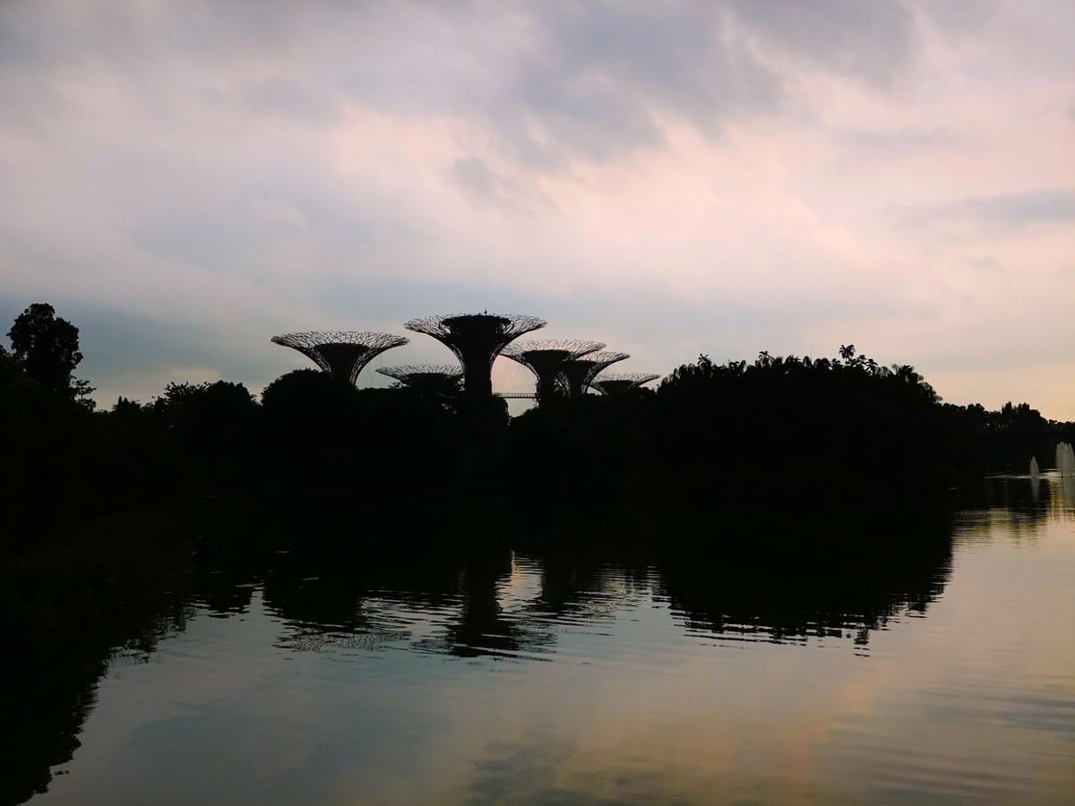 Paisaje urbano y lugares de interés del centro de Singapur