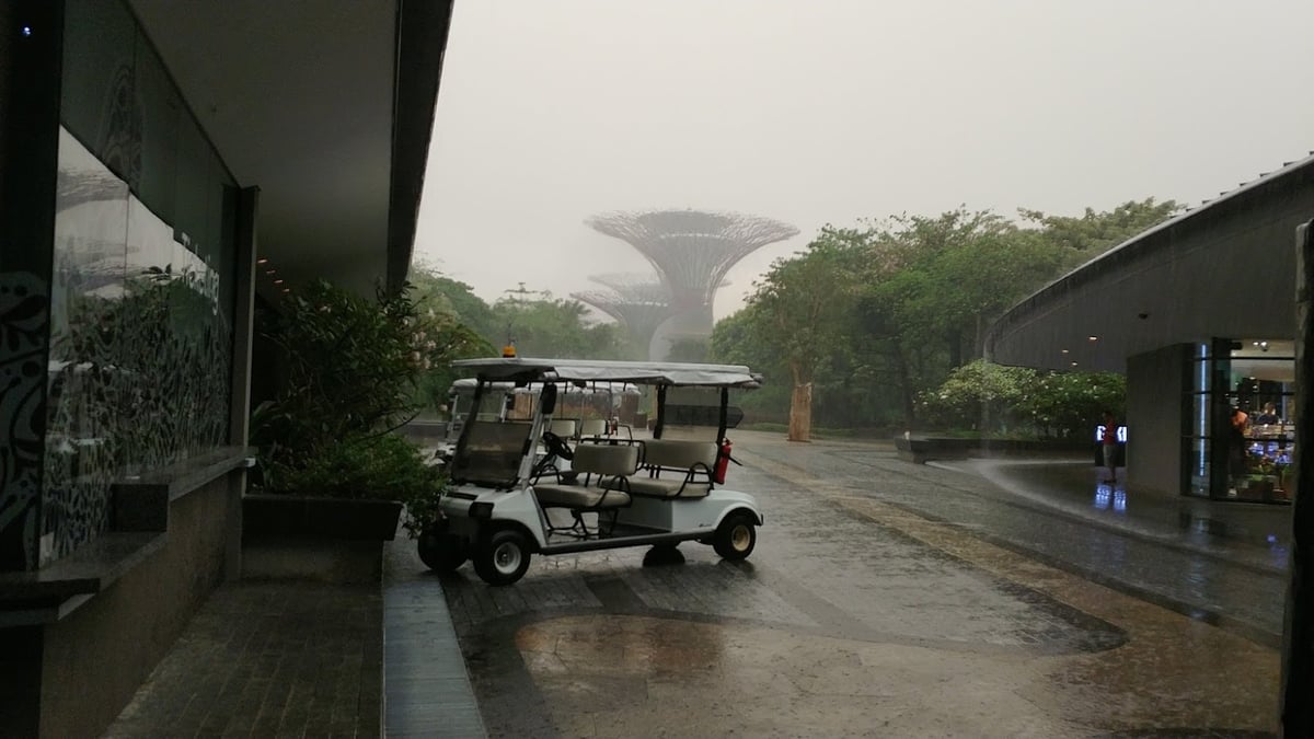 Paisaje urbano y lugares de interés del centro de Singapur