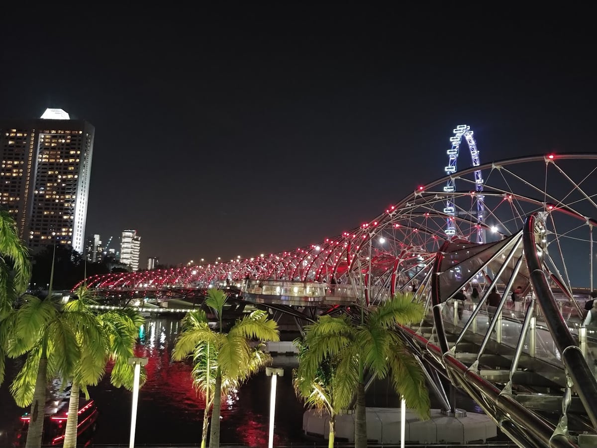 Paisaje urbano y lugares de interés del centro de Singapur