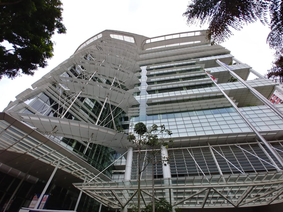 Edificios históricos y calles del centro de Singapur