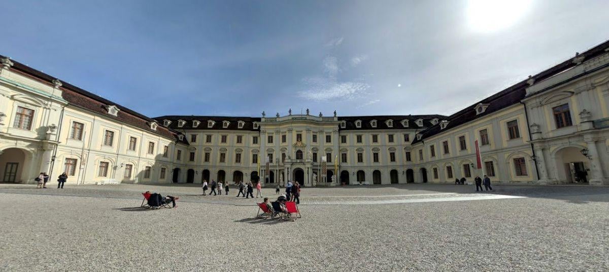 Palacio de Ludwigsburg y sus jardines vistos durante una visita