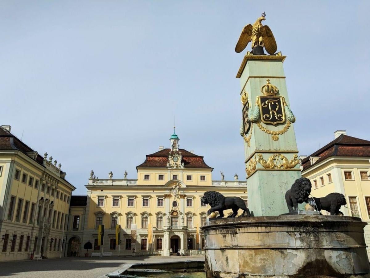 Palacio de Ludwigsburg y sus jardines vistos durante una visita