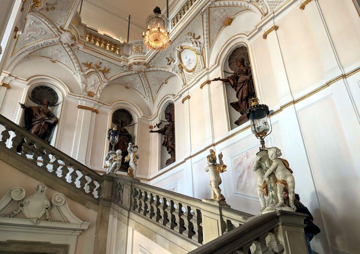 Palacio de Ludwigsburg y sus jardines vistos durante una visita