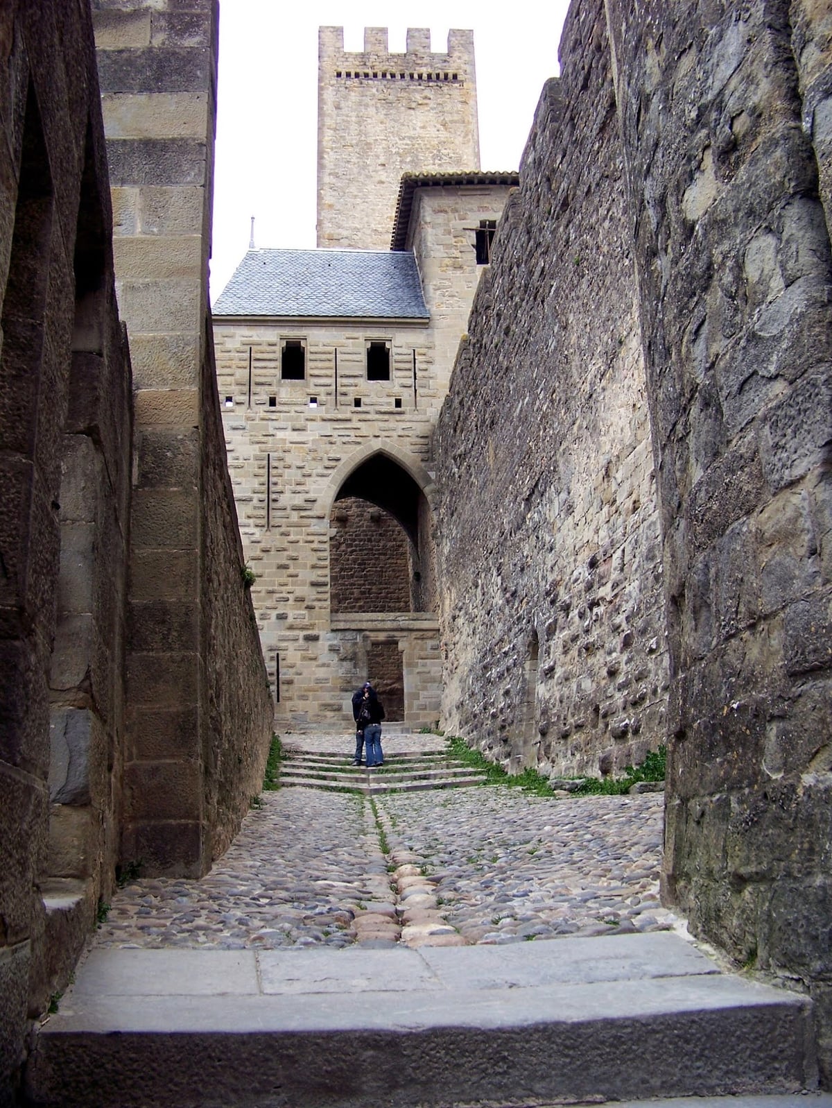 Fortificaciones y calles de la ciudadela de Carcasona